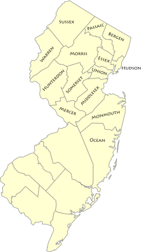 New Jersey Home Care Service Area for In Home Care